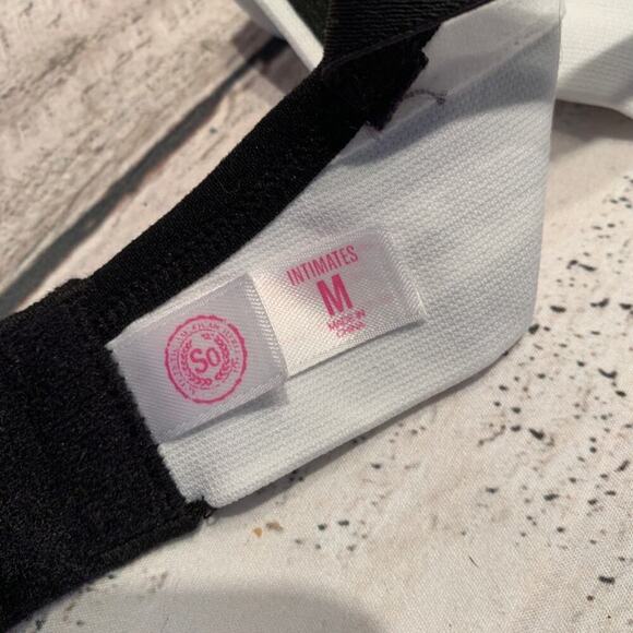 SO Junior/Girl's White/Black Sports Bra - Size: Medium - NWT - Picture 4 of 5
